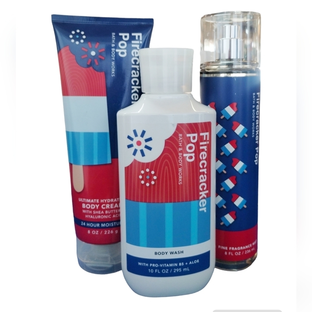 3- Bath and Body Works DISCONTINUED/ Retired FIRECRACKER POP Yummy